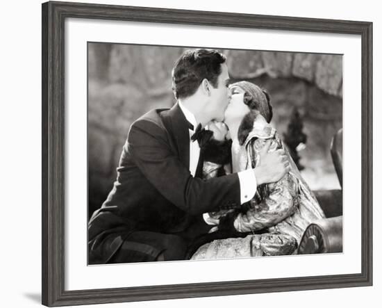 Silent Film Still: Kissing-null-Framed Photographic Print