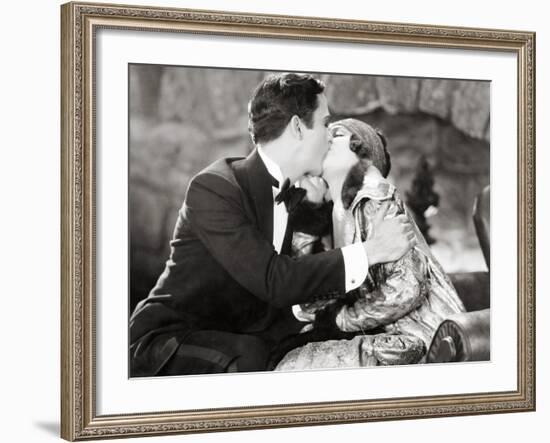 Silent Film Still: Kissing-null-Framed Photographic Print