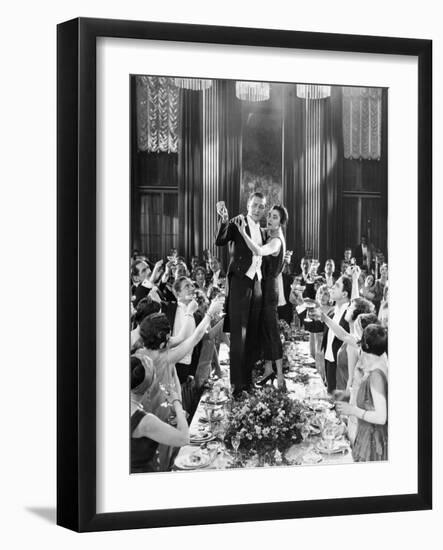 Silent Film Still: Parties-null-Framed Giclee Print