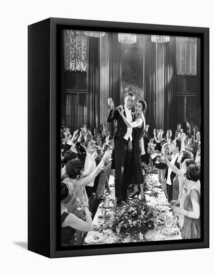 Silent Film Still: Parties-null-Framed Premier Image Canvas