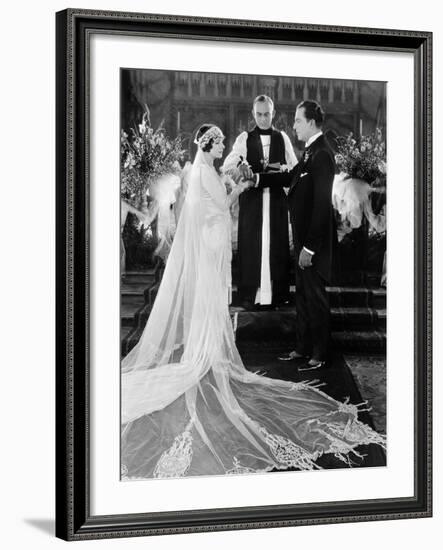 Silent Film Still: Wedding-null-Framed Photographic Print