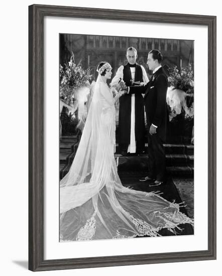 Silent Film Still: Wedding-null-Framed Photographic Print