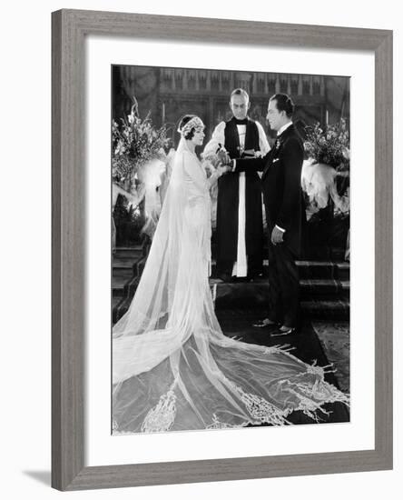 Silent Film Still: Wedding-null-Framed Photographic Print