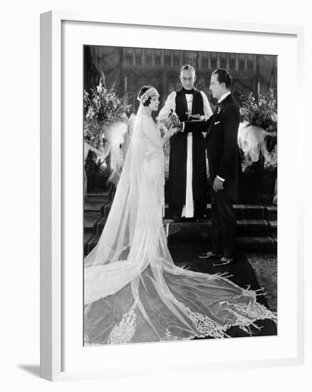 Silent Film Still: Wedding-null-Framed Photographic Print