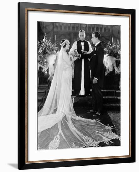 Silent Film Still: Wedding-null-Framed Photographic Print