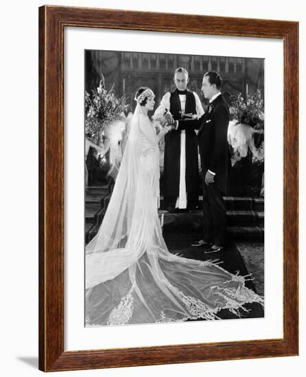 Silent Film Still: Wedding-null-Framed Photographic Print