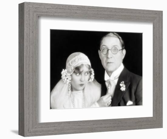 Silent Film Still: Wedding-null-Framed Photographic Print