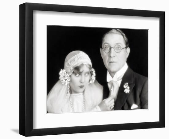 Silent Film Still: Wedding-null-Framed Photographic Print