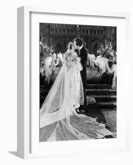 Silent Film Still: Wedding-null-Framed Photographic Print