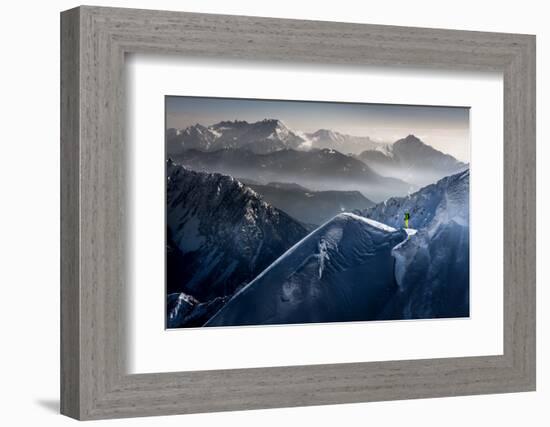 Silent Moments before Descent-Sandi Bertoncelj-Framed Photographic Print