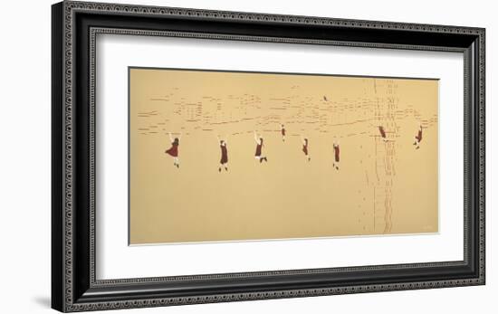 Silent Music (Suspension)-Kara Smith-Framed Art Print