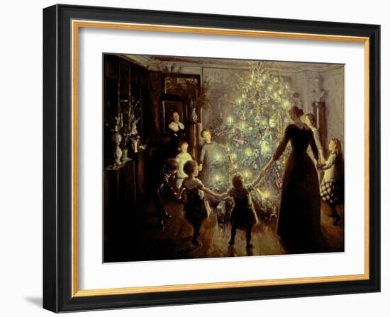 Silent Night, 1891-Viggo Johansen-Framed Giclee Print