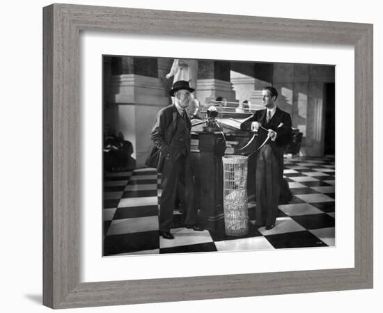 Silent Still: Banking-null-Framed Giclee Print