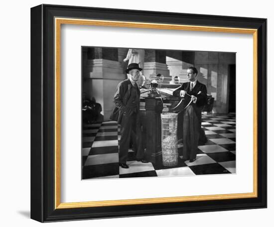 Silent Still: Banking-null-Framed Giclee Print