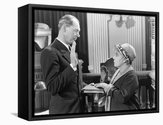 Silent Still: Courtroom-null-Framed Premier Image Canvas