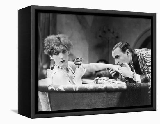 Silent Still: Hand Kissing-null-Framed Premier Image Canvas