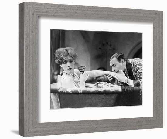 Silent Still: Hand Kissing-null-Framed Photographic Print