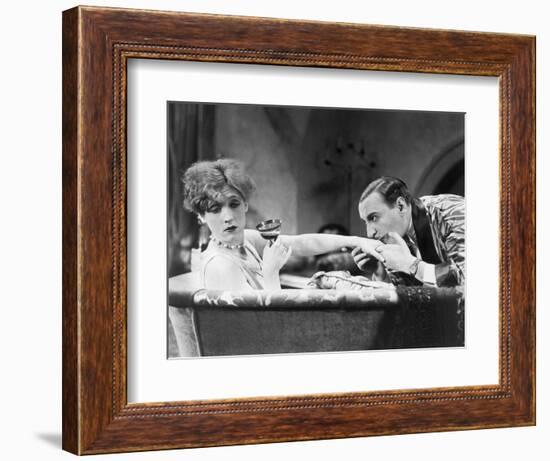 Silent Still: Hand Kissing-null-Framed Photographic Print