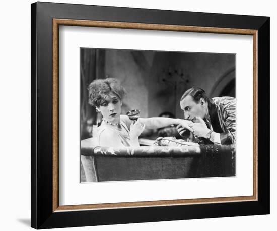 Silent Still: Hand Kissing-null-Framed Photographic Print