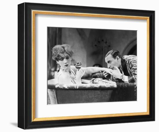 Silent Still: Hand Kissing-null-Framed Photographic Print