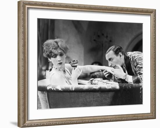 Silent Still: Hand Kissing-null-Framed Photographic Print