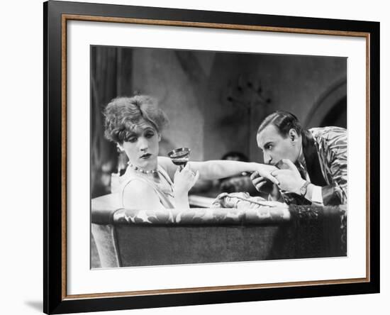 Silent Still: Hand Kissing-null-Framed Photographic Print