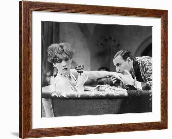 Silent Still: Hand Kissing-null-Framed Photographic Print