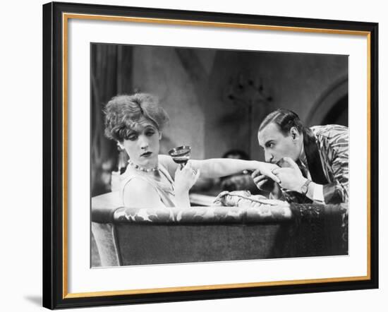 Silent Still: Hand Kissing-null-Framed Photographic Print