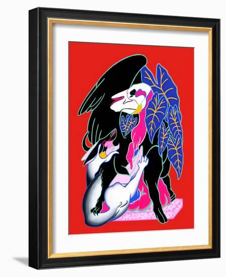 Silent Witness, 2020 (Acrylic on Cotton)-Tsz Kam-Framed Giclee Print