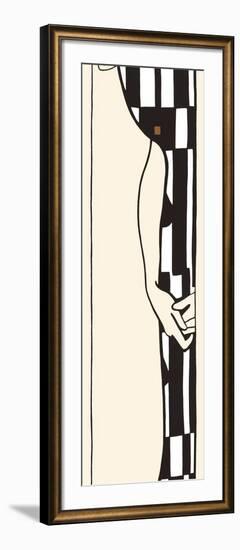 Silhouette 1-Gustav Klimt-Framed Art Print