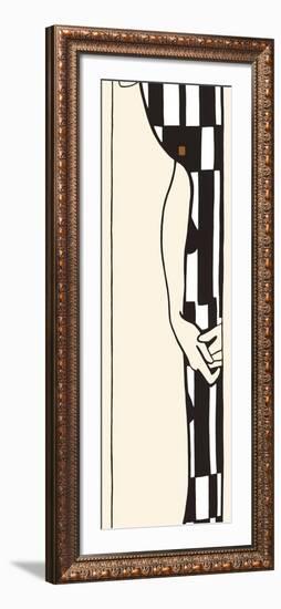 Silhouette 1-Gustav Klimt-Framed Art Print