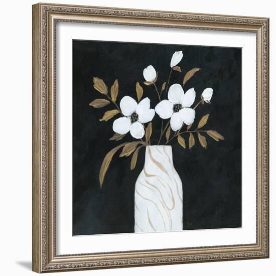 Silhouette Bouquet I-null-Framed Art Print