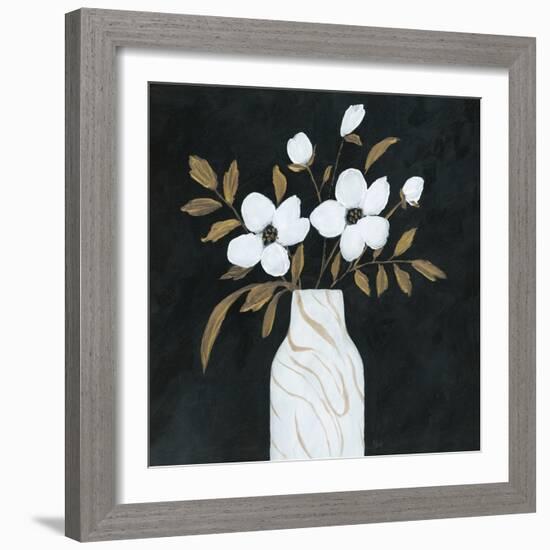 Silhouette Bouquet I-null-Framed Art Print