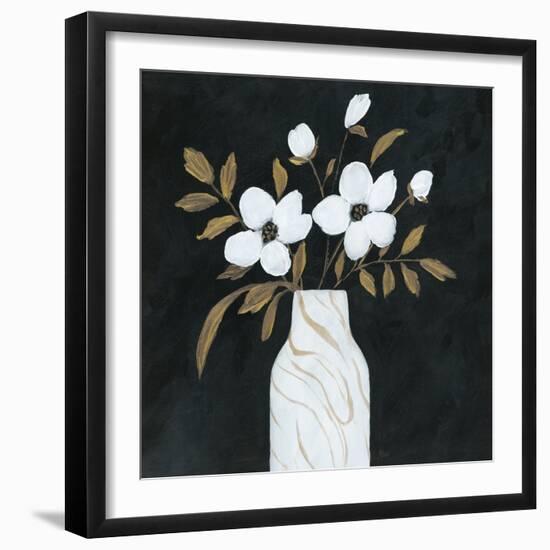 Silhouette Bouquet I-null-Framed Art Print