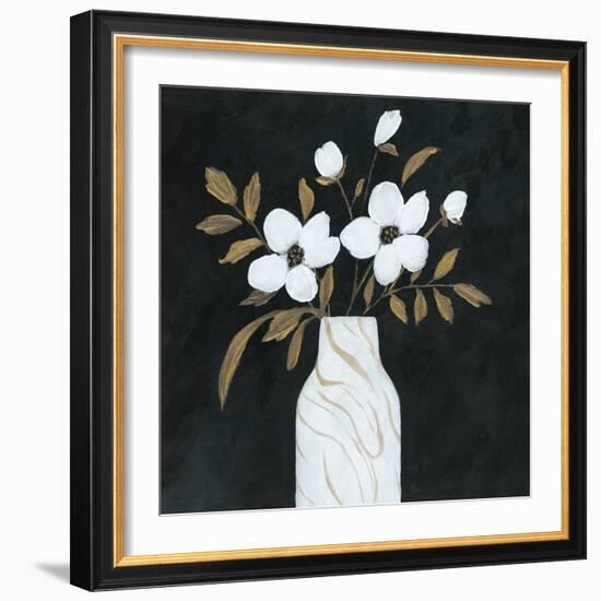 Silhouette Bouquet I-null-Framed Art Print