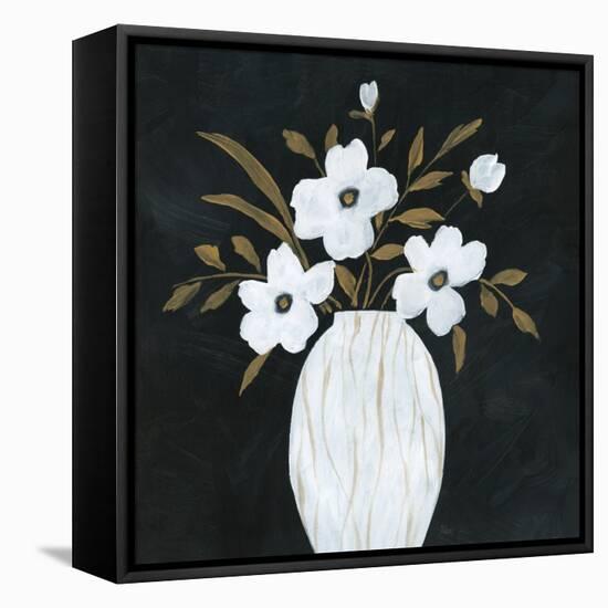 Silhouette Bouquet II-null-Framed Stretched Canvas