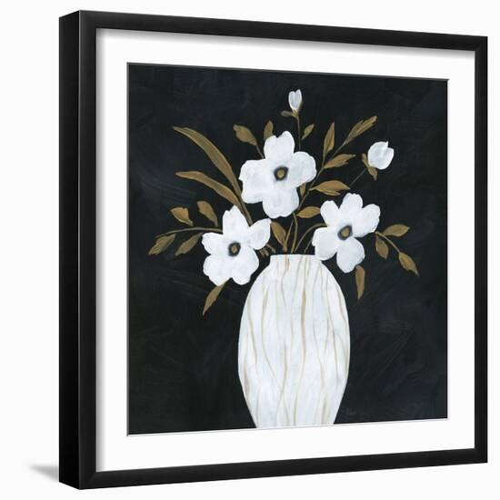 Silhouette Bouquet II-null-Framed Art Print