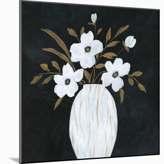 Silhouette Bouquet II-null-Mounted Art Print