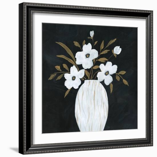 Silhouette Bouquet II-null-Framed Art Print