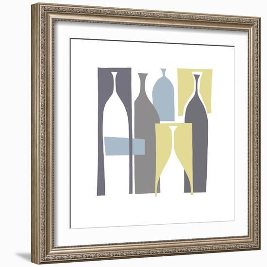 Silhouette, Chartreuse-Denise Duplock-Framed Giclee Print