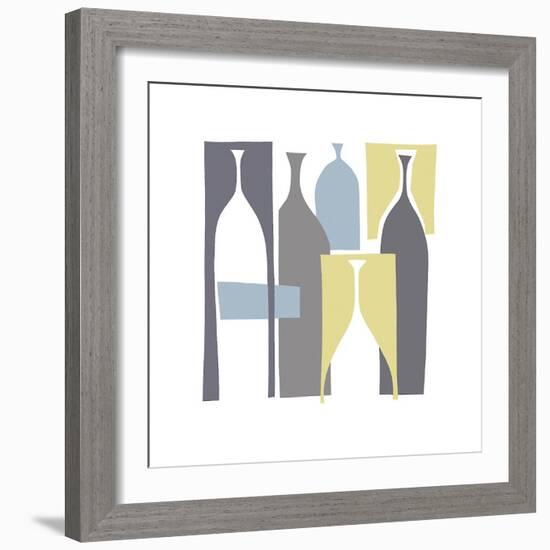 Silhouette, Chartreuse-Denise Duplock-Framed Giclee Print