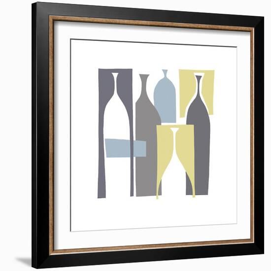 Silhouette, Chartreuse-Denise Duplock-Framed Giclee Print