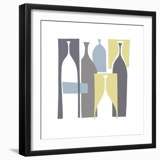 Silhouette, Chartreuse-Denise Duplock-Framed Giclee Print