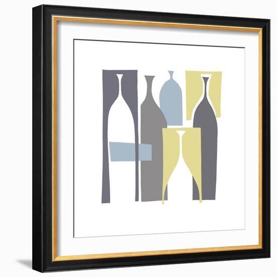 Silhouette, Chartreuse-Denise Duplock-Framed Giclee Print