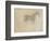 Silhouette d'un cheval, de profil à droite-Georges Seurat-Framed Giclee Print