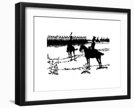 Silhouette for 'Ombres Chinoisses' from L'Epopee, 1898-Caran D'Ache-Framed Giclee Print