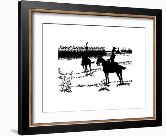 Silhouette for 'Ombres Chinoisses' from L'Epopee, 1898-Caran D'Ache-Framed Giclee Print