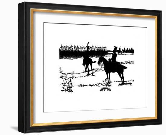 Silhouette for 'Ombres Chinoisses' from L'Epopee, 1898-Caran D'Ache-Framed Giclee Print