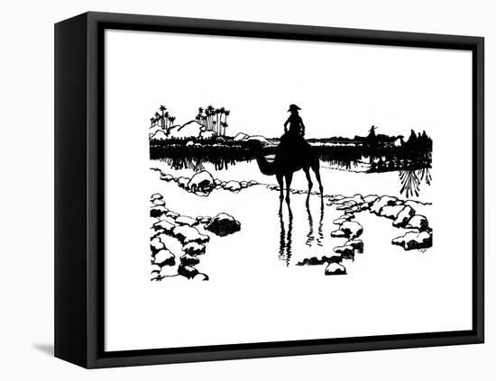 Silhouette for 'Ombres Chinoisses' from L'Epopee, 1898-Caran D'Ache-Framed Premier Image Canvas