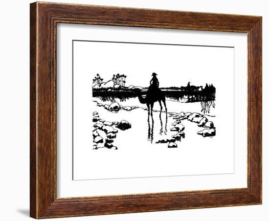 Silhouette for 'Ombres Chinoisses' from L'Epopee, 1898-Caran D'Ache-Framed Giclee Print